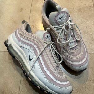 Nike Air Max 97 in White and Light Pink